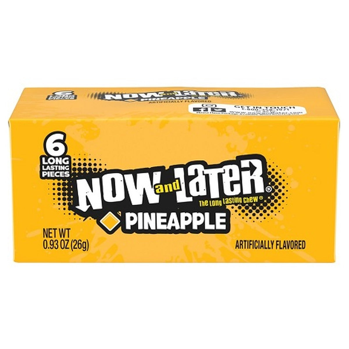 Now & Later Pineapple 0.93oz Box of 24 — full package
