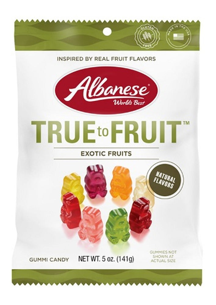Albanese True to Fruit Exotic Fruits 5oz Peg Bags — pack