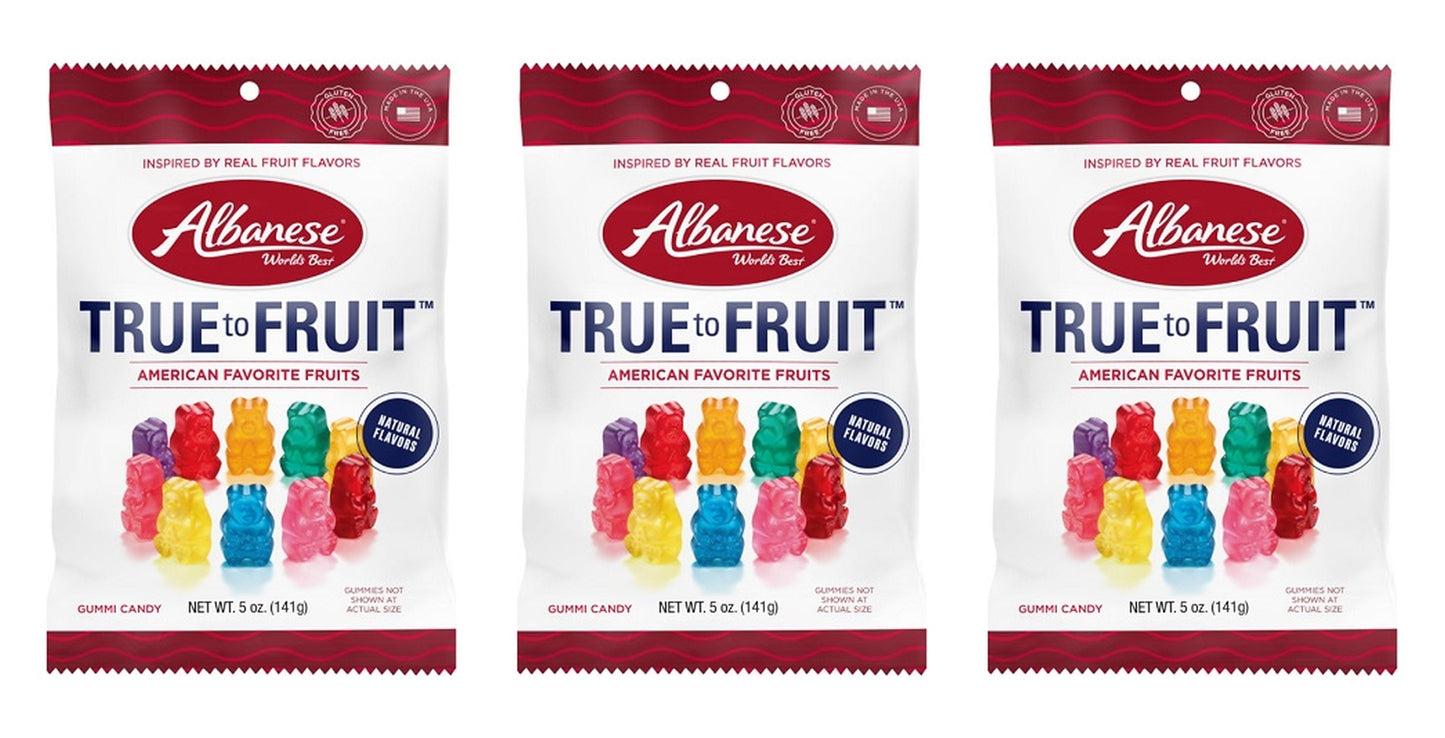 Albanese True to Fruit American Favorite Fruits 5oz Peg Bags — 3-Pack