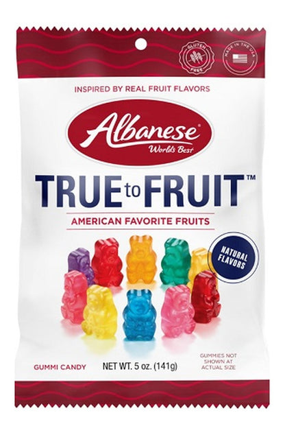 Albanese True to Fruit American Favorite Fruits 5oz Peg Bags — pack