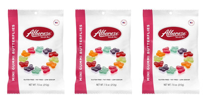 Albanese Mini Gummi Butterflies 7.5oz Peg Bags — 3-Pack