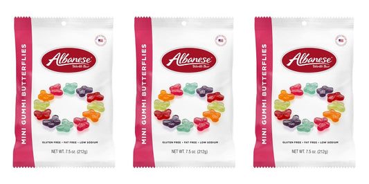 Albanese Mini Gummi Butterflies 7.5oz Peg Bags — 3-Pack