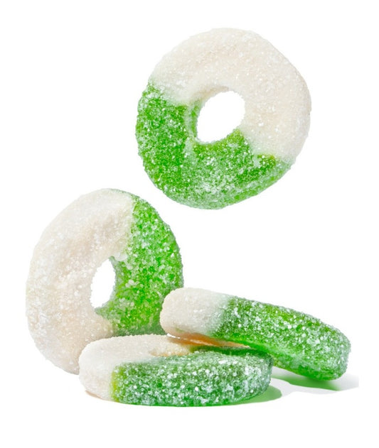 Albanese Bulk Gummi Apple Rings 4.5lb — Case of 4 — Case of 4