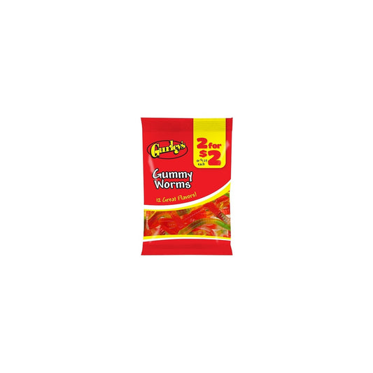 Gurley's Gummy Worms 2.5oz pack — full package