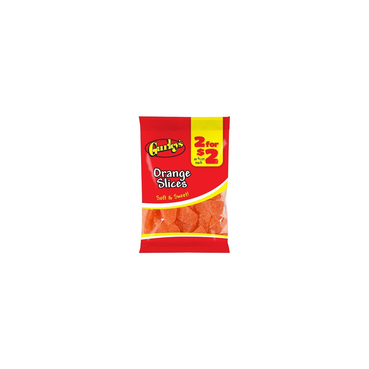 Gurley's Orange Slices 3.5oz pack — full package