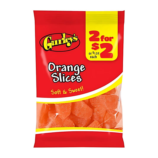 Gurley's Orange Slices 3.5oz pack — full package