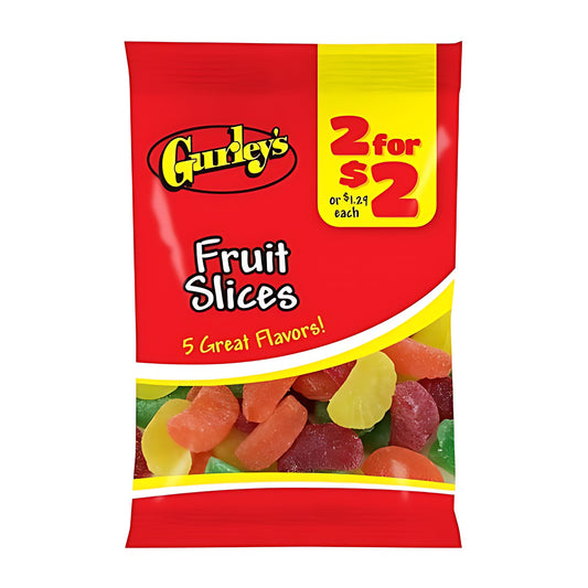 Gurley's Fruit Slices 3.5oz pack — full package