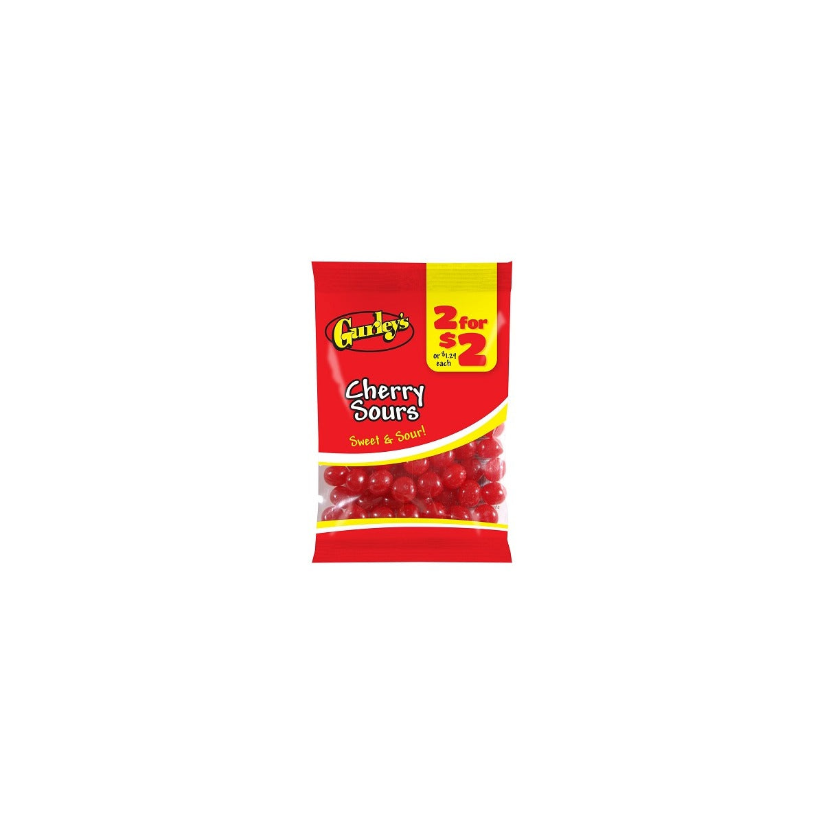 Gurley's Cherry Sours 2.25oz pack — full package