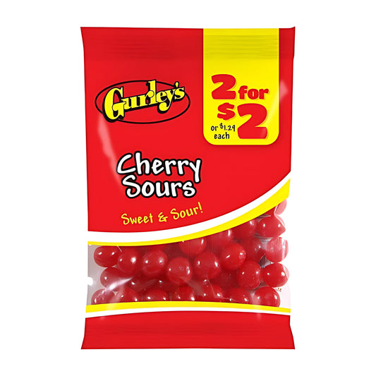 Gurley's Cherry Sours 2.25oz pack — full package