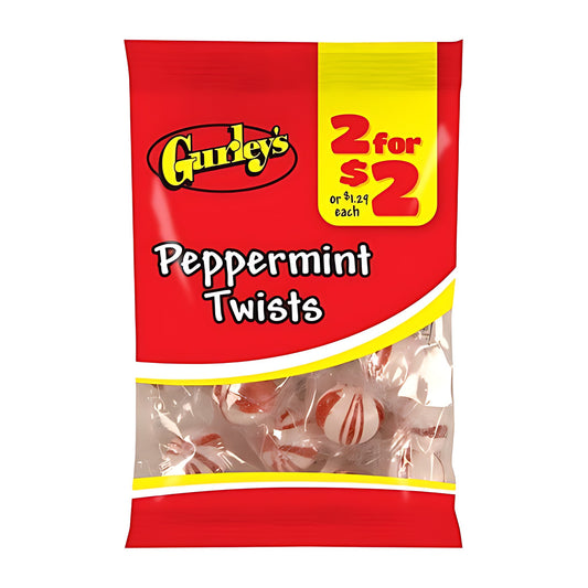 Gurley's Peppermint Twists 1.5oz pack — full package