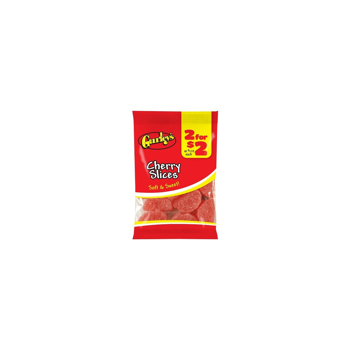 Gurley's Cherry Slices 3.5oz pack — full package