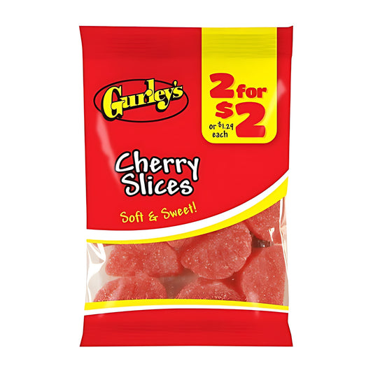 Gurley's Cherry Slices 3.5oz pack — full package