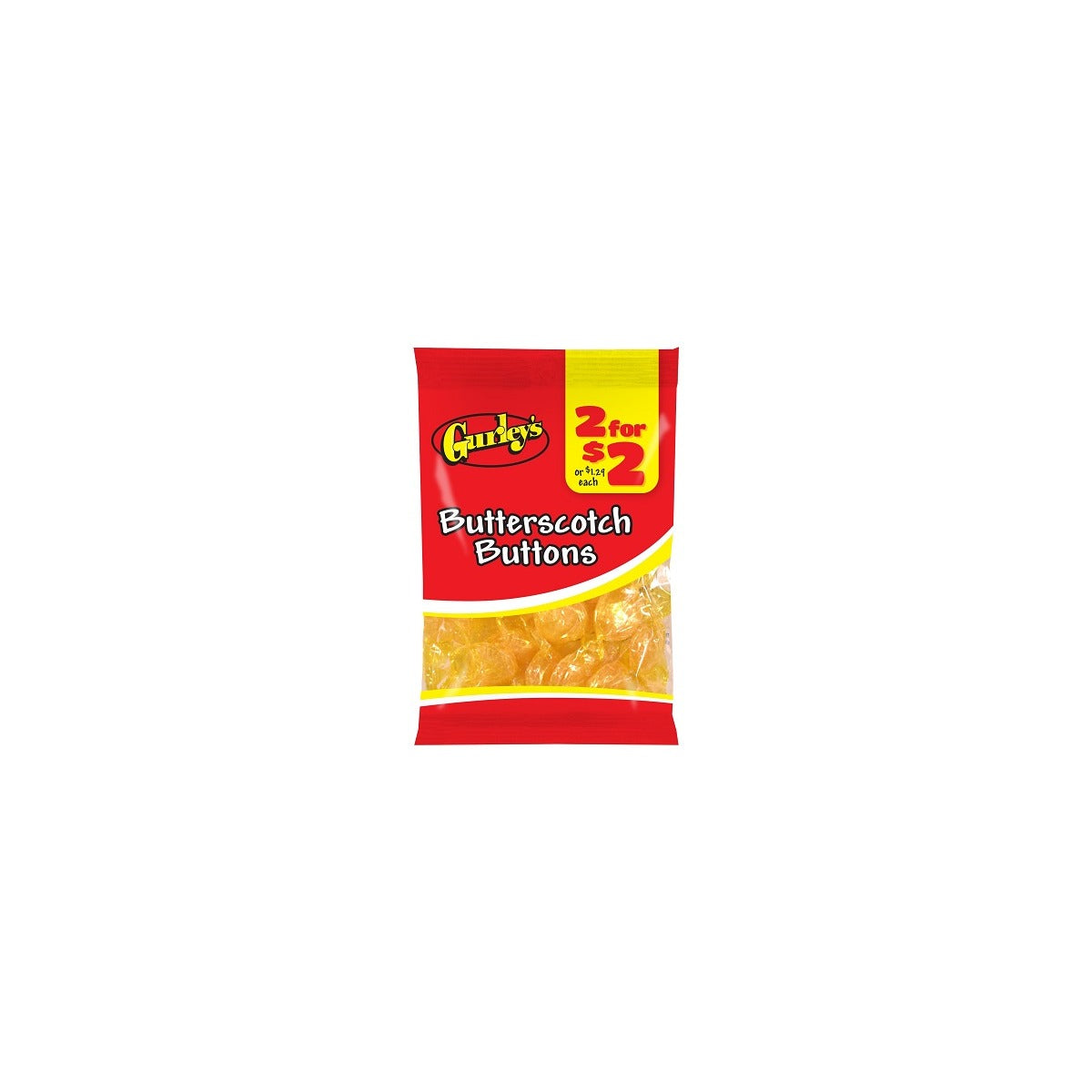 Gurley's Butterscotch Buttons 3.25oz pack — full package