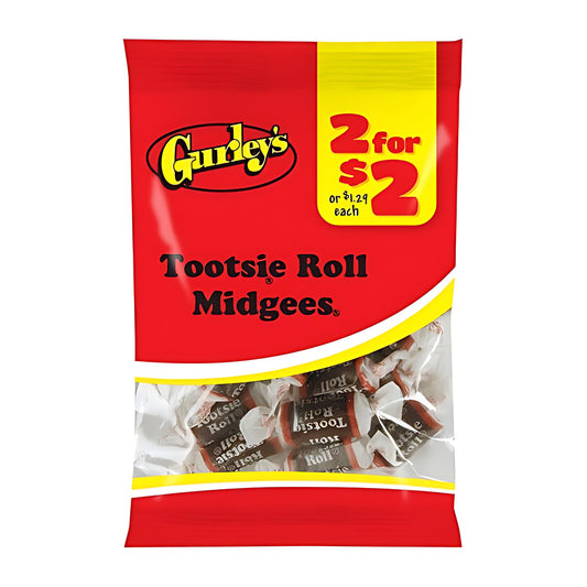 Gurley's Tootsie Roll Midgees 1.75oz pack — full package