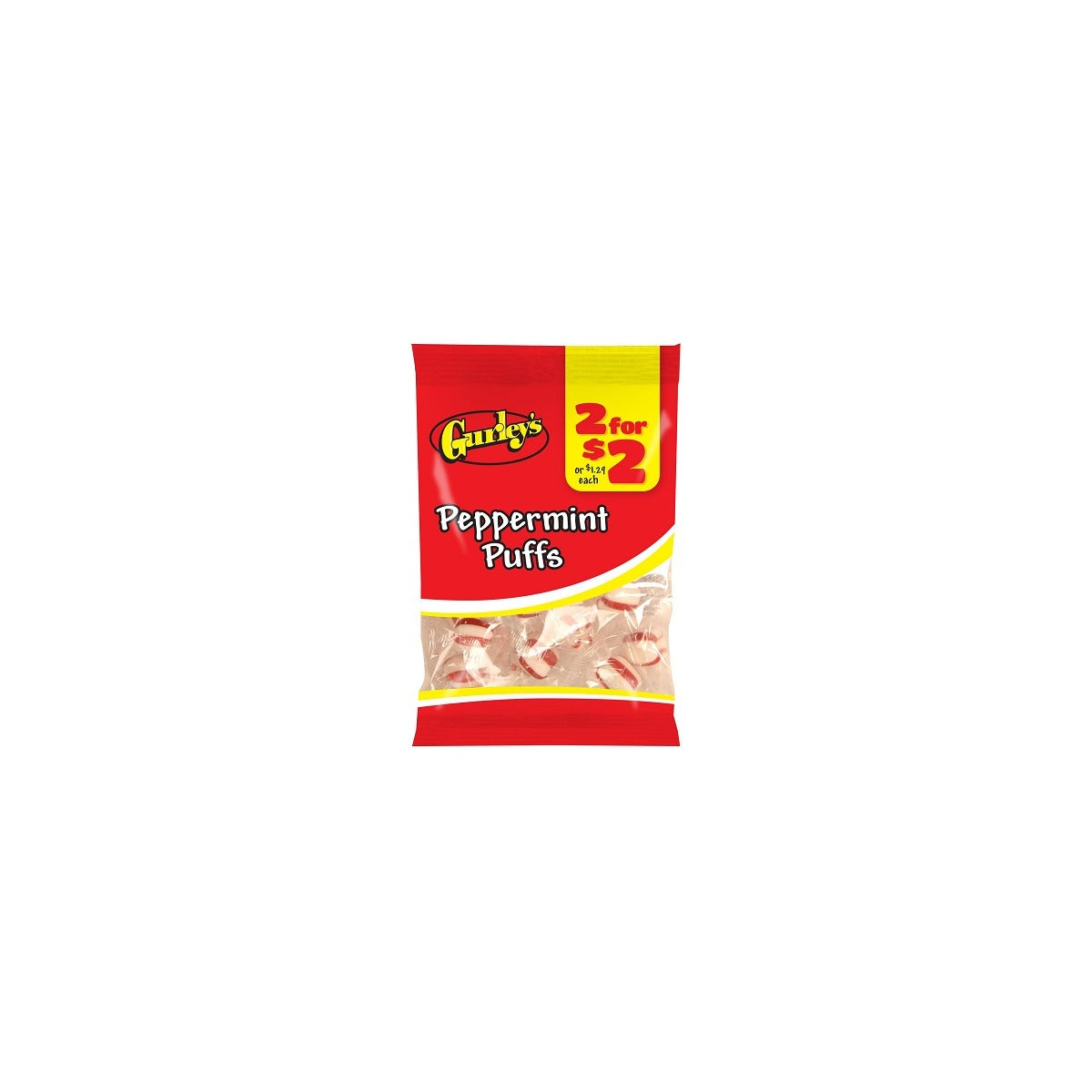 Gurley's Peppermint Puffs 1.5oz pack — full package
