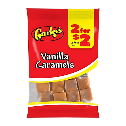 Gurley's Vanilla Caramels 2oz pack — full package