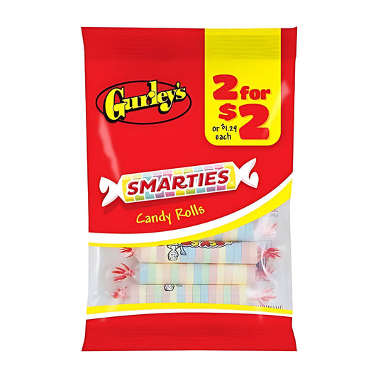 Gurley's Smarties Candy Rolls 1.75oz pack — full package