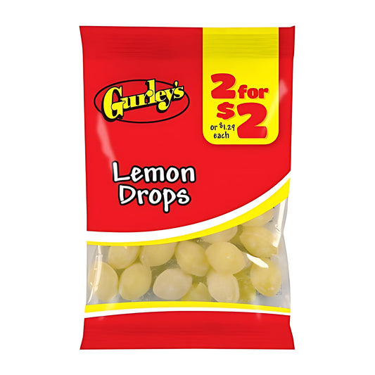 Gurley's Lemon Drops 2.5oz pack — full package
