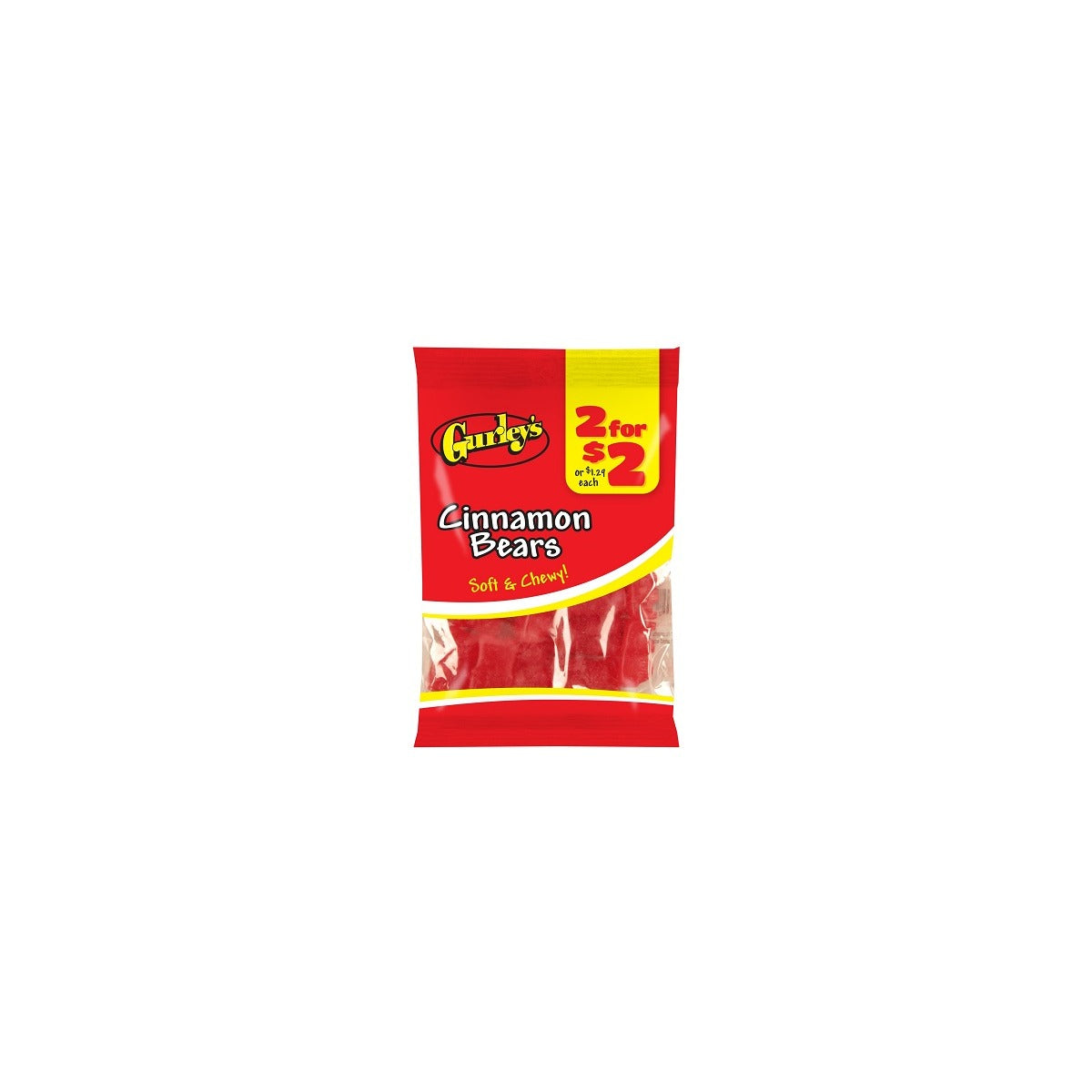 Gurley's Cinnamon Bears 2.5oz pack — full package
