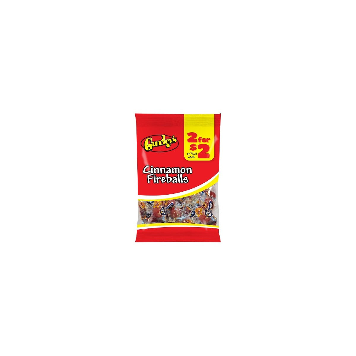 Gurley's Cinnamon Fireballs 2oz pack — full package