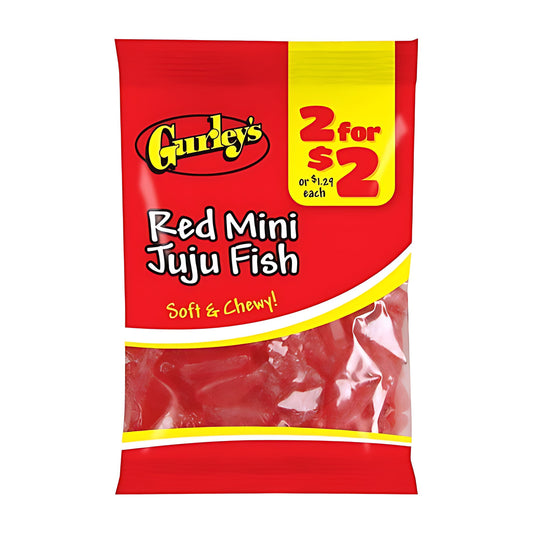 Gurley's Red Mini Juju Fish 2.25oz pack — full package