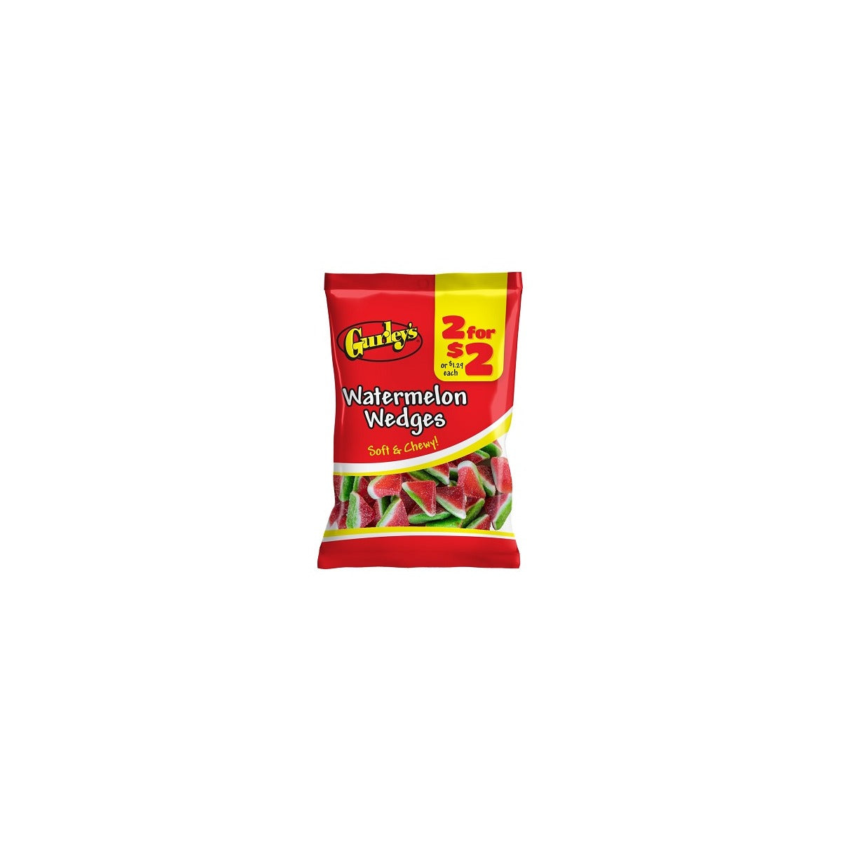 Gurley's Watermelon Wedges 2.25oz pack — full package