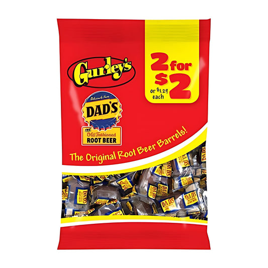Gurley's Root Beer Barrels 2.25oz pack — full package
