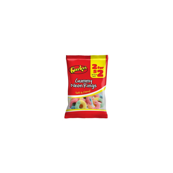 Gurley's Gummy Neon Rings 2.25oz