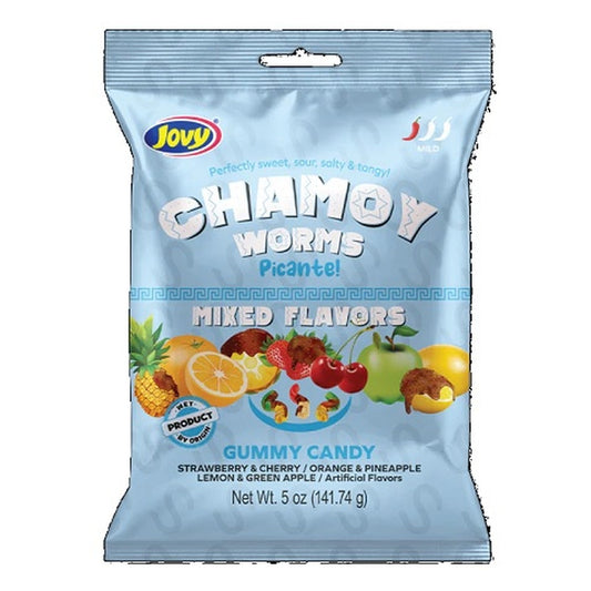 Jovy Chamoy Gummy Worms 5oz Peg Bag pack