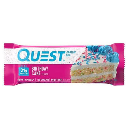 Quest Bar Original Birthday Cake 2.12oz 12ct pack — full package