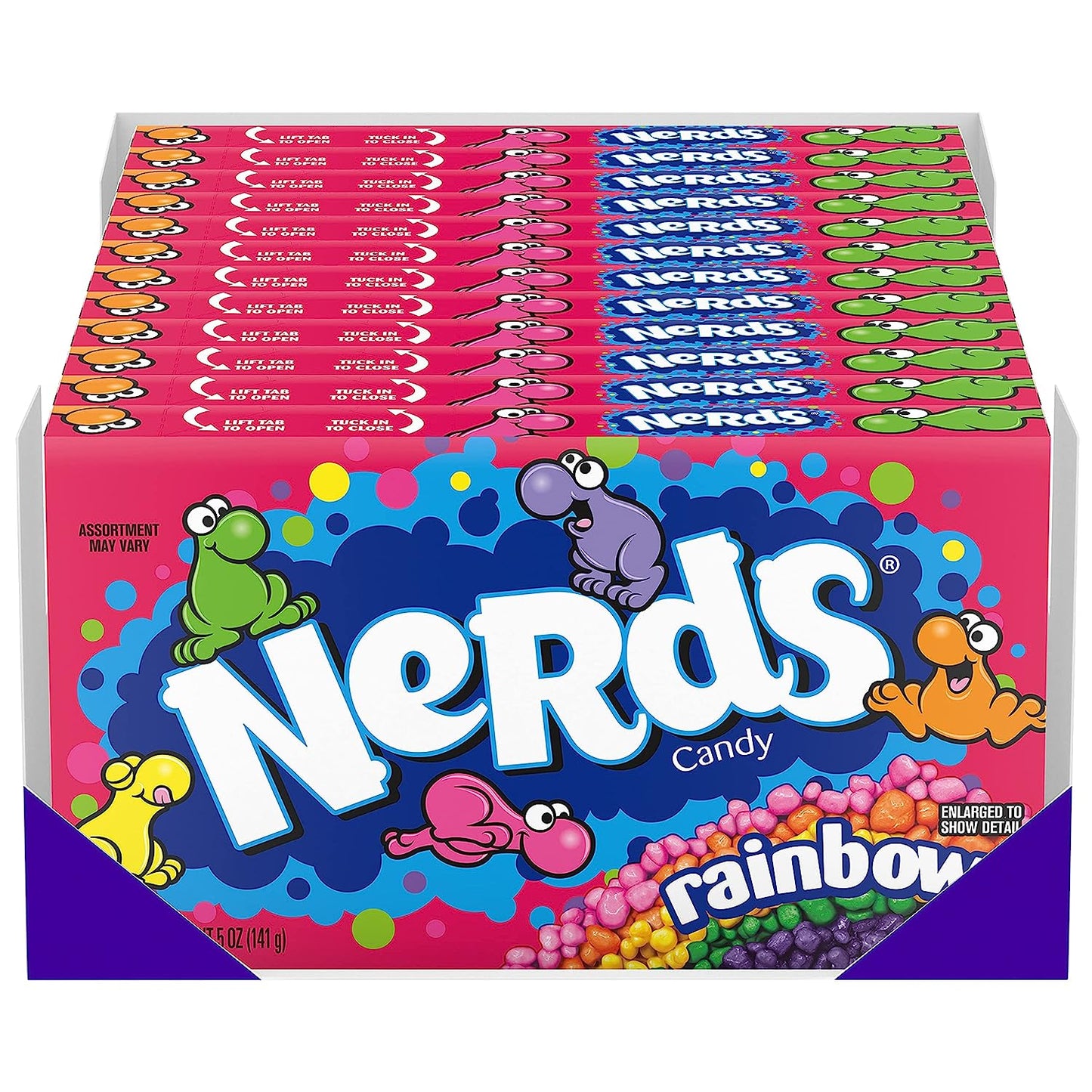 Nerds Candy, Rainbow, 5 Ounce Movie Theater Candy Box (Pack of 12)