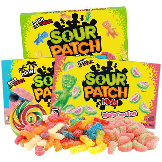 Sour Patch Kids Assorted Bundle, Soft and Chewy Candy