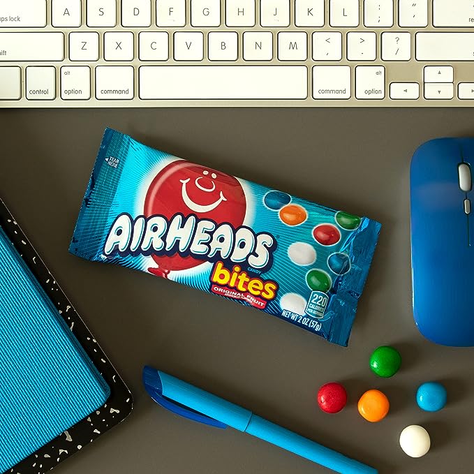 Airheads Candy Bites 2oz Packs (Box of 18)