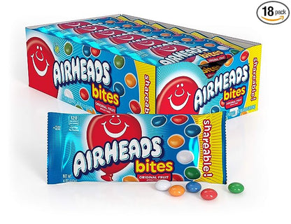 Airheads Candy Bites 4oz Box of 18 Packs