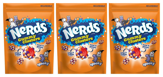 Nerds Gummy Clusters Spooky 8oz Bags — 3-Pack