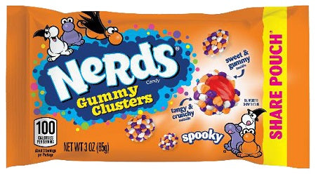 Nerds Gummy Clusters Spooky King Size 3oz Bags — pack