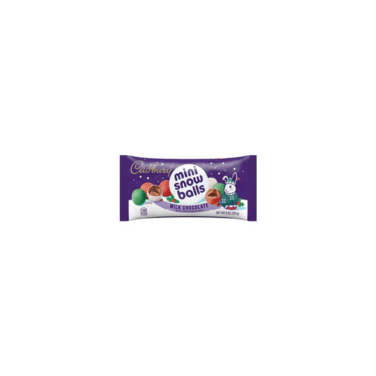 Cadbury Mini Snow Balls Limited Edition 9oz pack — full package