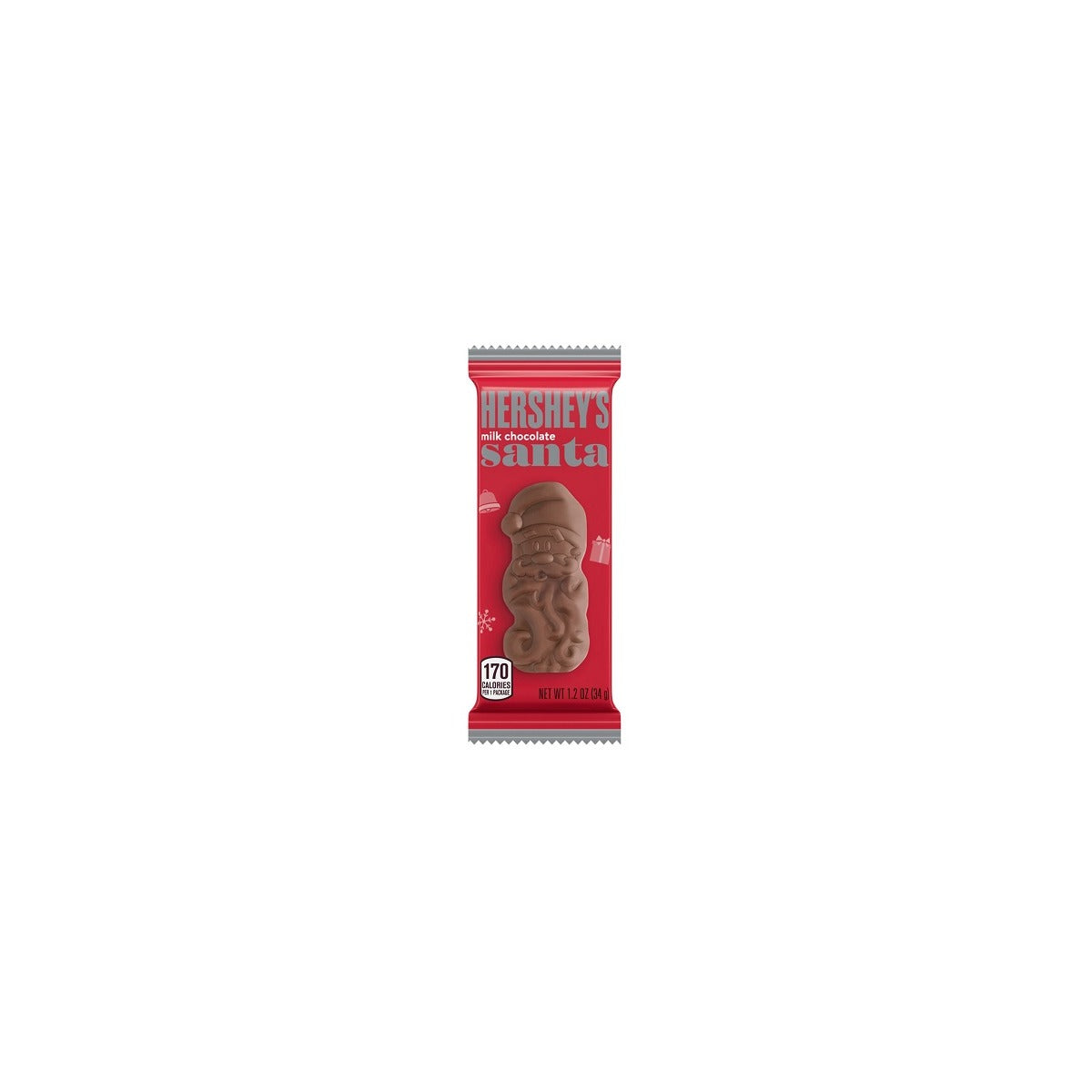 Hershey's Milk Chocolate Santa Limited Edition 1.2oz pack — full package