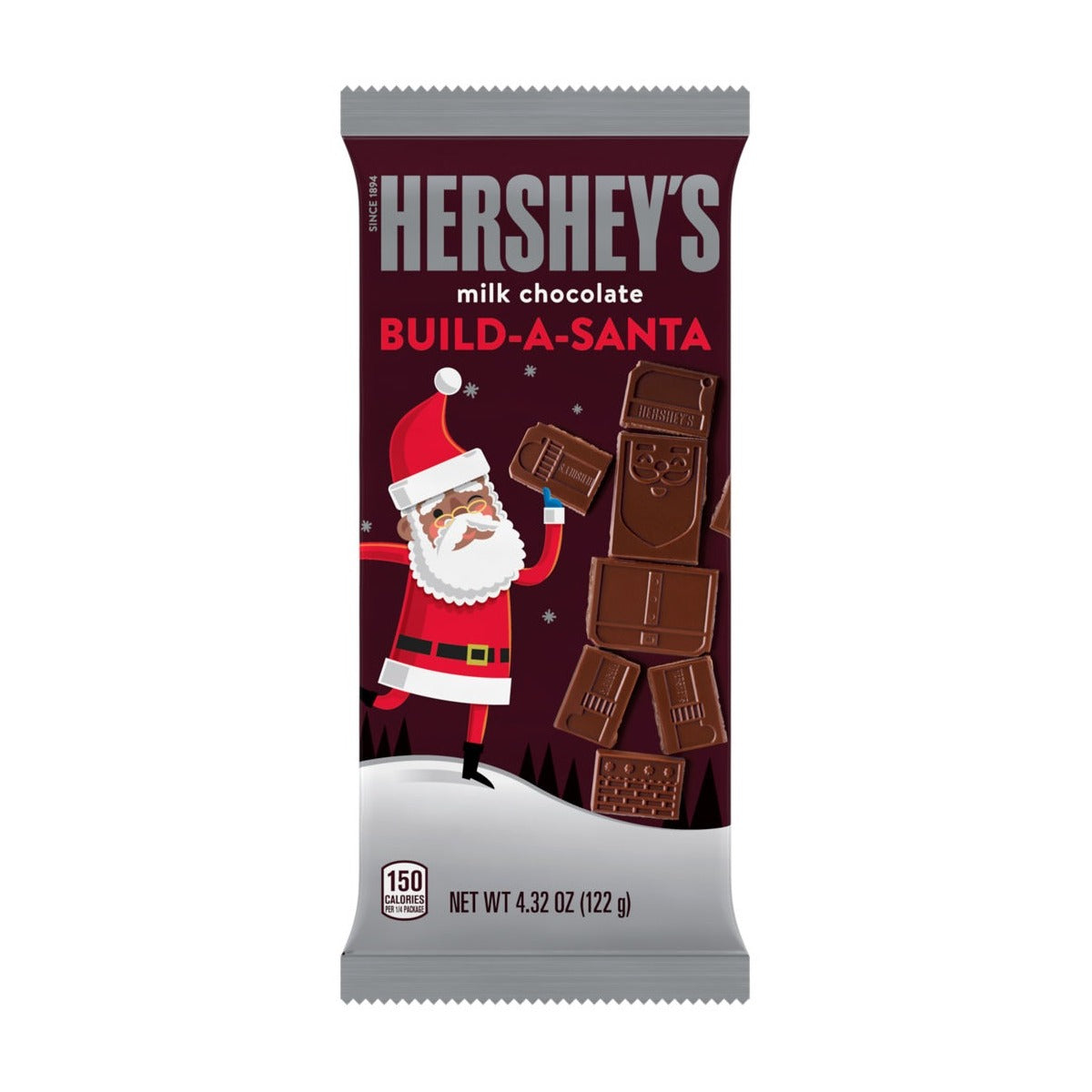 Hershey's Milk Chocolate Build A Santa Limited Edition 4.32oz pack — full package
