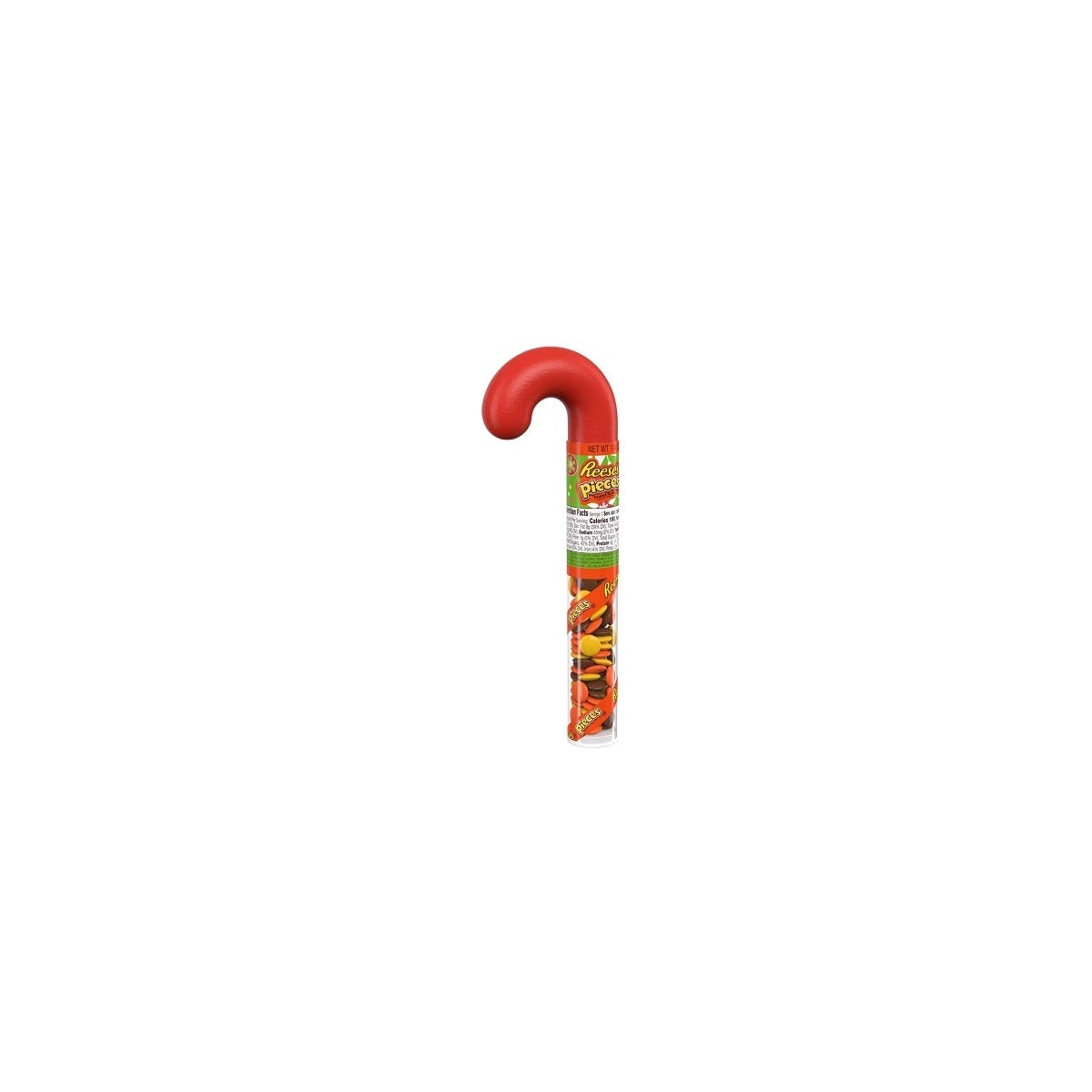 Reese's Pieces Filled Candy Cane Limited Edition 1.4oz pack — full package