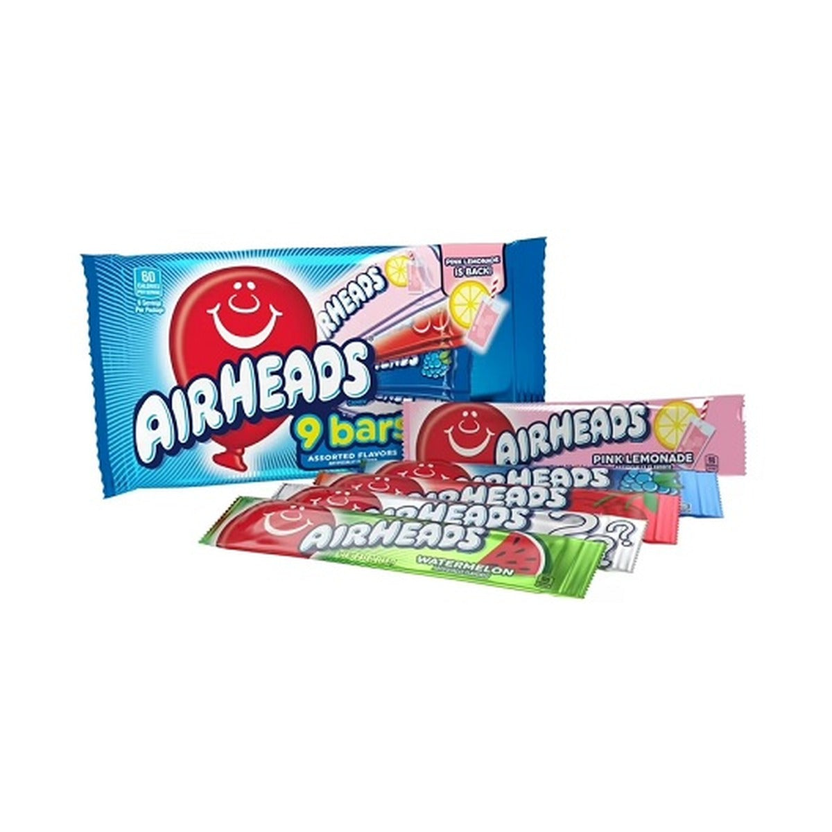 Airheads Assorted 9 Bars Shareable 4.95oz