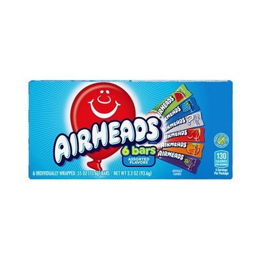 Airheads Assorted Fruit 3.3oz Theater Boxes