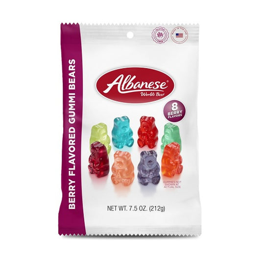 Albanese Berry Flavored Gummi Bears 7.5oz Peg Bags