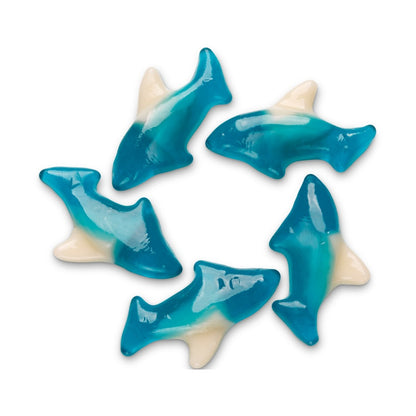 Albanese Bulk Blue Gummi Sharks 5lb — Case of 4