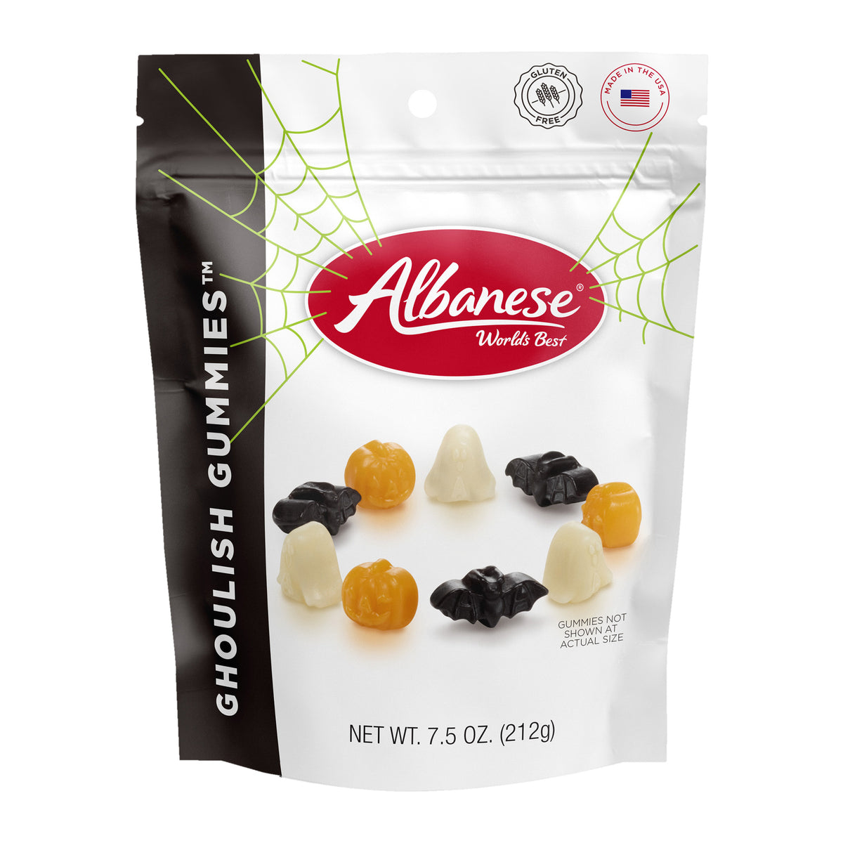Albanese Ghoulish Gummies 7.5oz Peg Bag, full package