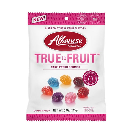 Albanese True to Fruit Farm Fresh Berries 5oz Peg Bags