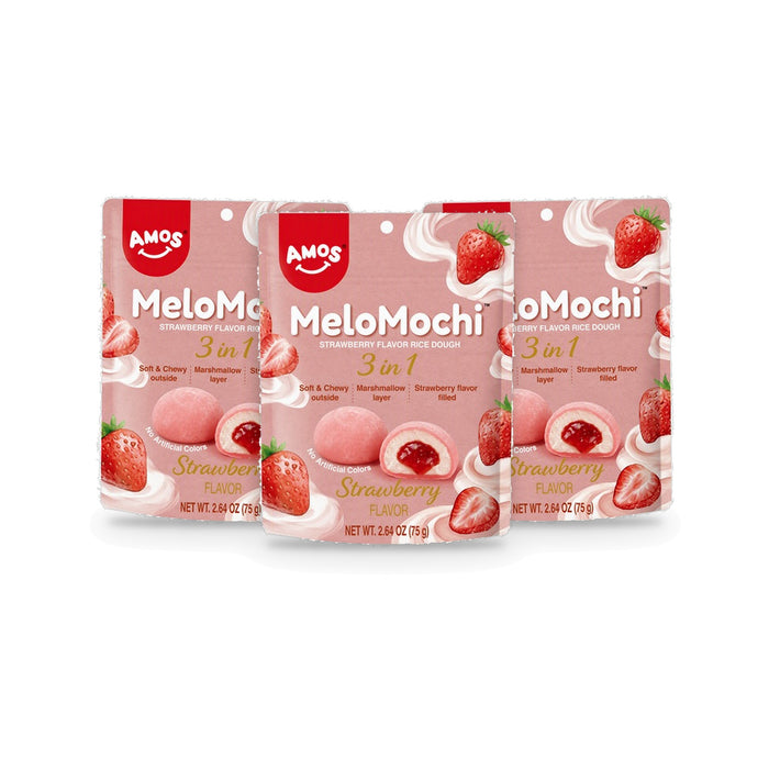 Amos MeloMochi Strawberry 2.64oz Peg Bag