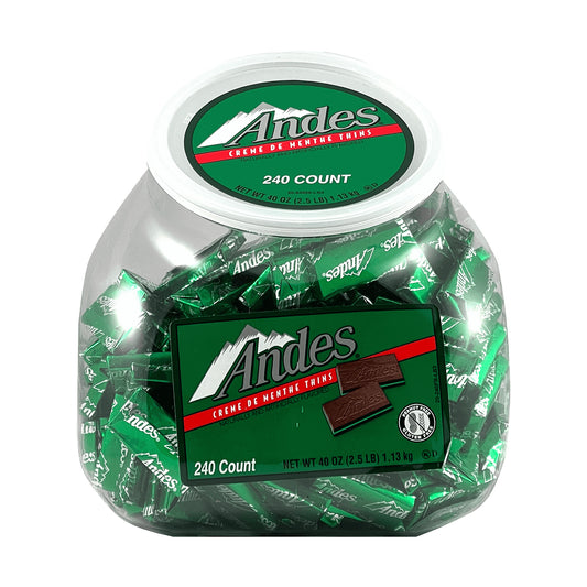 Andes Creme de Menthe Mints Changemaker Jar 240ct