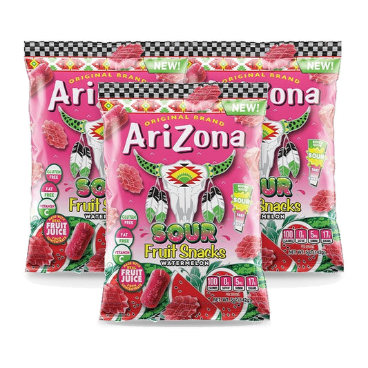 Arizona Fruit Snacks Sour Watermelon 5oz 3-Pack