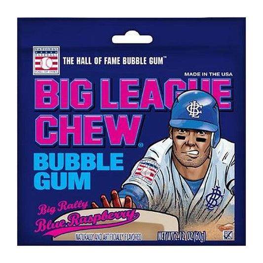Big League Chew Blue Raspberry 2.12oz — full package